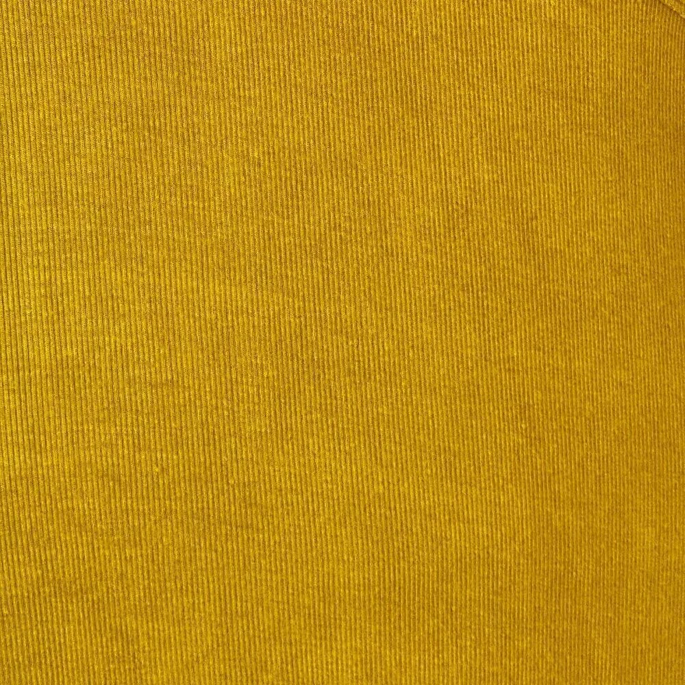 Free People Just My Type Surplice Top Faux Wrap Mustard Yellow Long OVERSIZED XS